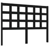 Image de vidaXL Tête de Lit Meuble de Chambre à Coucher Tête de Cadre de Lit Double Accessoire de Lit Intérieur Noir 125,5x4x100 cm Bois Massif de Pin
