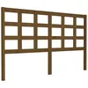Image de vidaXL Tête de Lit Meuble de Chambre à Coucher Tête de Cadre de Lit Double Accessoire de Lit Intérieur Marron Miel 156x4x100 cm Bois Massif de Pin