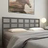 Image de vidaXL Tête de lit Gris 205,5x4x100 cm Bois massif de pin