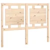 Image de vidaXL Tête de Lit Accessoire de Lit Meuble de Chambre à Coucher Tête de Cadre de Lit Double Intérieur 125,5x4x100 cm Bois Massif de Pin