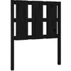 Image de vidaXL Tête de Lit Meuble de Chambre à Coucher Tête de Cadre de Lit Simple Accessoire de Lit Intérieur Noir 80,5x4x100 cm Bois Massif de Pin