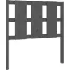 Image de vidaXL Tête de Lit Meuble de Chambre à Coucher Tête de Cadre de Lit Simple Accessoire de Lit Intérieur Gris 95,5x4x100 cm Bois Massif de Pin