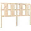 Image de vidaXL Tête de Lit Accessoire de Lit Meuble de Chambre à Coucher Tête de Cadre de Lit Double Intérieur 125,5x4x100 cm Bois Massif de Pin