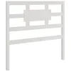 Image de Tête de lit Blanc 95,5x4x100 cm Bois massif de pin