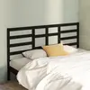 Image de vidaXL Tête de lit Noir 206x4x104 cm Bois massif de pin