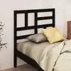Image de vidaXL Tête de lit Noir 96x4x104 cm Bois massif de pin