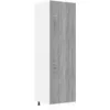 Image de vidaXL Armoire réfrigérée Lyon Gris Sonoma 60 x 57 x 207 cm Bois d'ingénierie