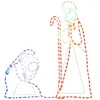 Image de Figurine de Noël Marie et Joseph avec 264 LED 40x55 et 38x100cm