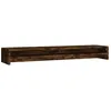 Image de vidaXL Support de Moniteur Réhausseur d'Écran Support d'Ordinateur Portable de Bureau Etagère d’Affichage Chêne Fumé 100x24x13 cm Bois d'Ingénierie