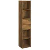 Image de Bibliothèque Chêne fumé 36x30x171 cm Bois d ingénierie