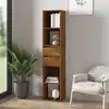 Image de vidaXL Bibliothèque Chêne fumé 36x30x171 cm Bois d'ingénierie