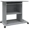 Image de Bureau d ordinateur Sonoma gris 80x50x75 cm Bois d ingénierie
