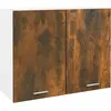 Image de vidaXL Armoire suspendue "Lyon" Chêne fumé 80 x 31 x 60 cm Bois d'ingénierie