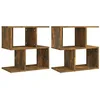Image de Tables de chevet 2pcs Chêne fumé 50x30x51,5cm Bois d ingénierie