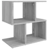 Image de Table de chevet Sonoma gris 50x30x51,5 cm Bois d ingénierie