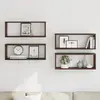 Image de vidaXL Étagères murales cube 4 pcs Chêne marron Bois d’ingénierie