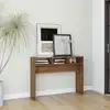 Image de vidaXL Table console Chêne marron 105x30x80 cm Bois d'ingénierie
