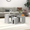 Image de vidaXL Tables basses gigognes 3 pcs sonoma gris bois d'ingénierie