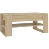 Image de vidaXL Table Basse chêne Sonoma 102x55x45 cm Bois d'ingénierie