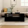 Image de vidaXL Table basse noir 102x55x42 cm bois d'ingénierie