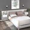 Image de vidaXL Tables de chevet murales 2 pcs Blanc