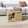 Image de vidaXL Table basse chêne sonoma 50x50x36 cm bois d'ingénierie