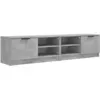 Image de Meubles TV 2 pcs Gris béton 80x35x36,5 cm Bois d ingénierie