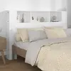 Image de vidaXL Armoire de tête de lit Blanc 160x18,5x104,5 cm