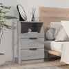 Image de vidaXL Table de chevet Sonoma gris Bois d'ingénierie