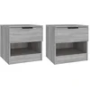 Image de Tables de chevet 2 pcs Sonoma gris Bois d ingénierie