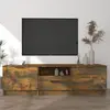 Image de vidaXL Meuble TV Chêne fumé 140x35x40 cm Bois d'ingénierie