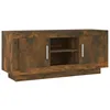 Image de vidaXL Meuble TV Armoire Basse Centre de Divertissement Armoire Média Salon Salle de Séjour Intérieur Chêne Fumé 102x35x45 cm Bois d'Ingénierie