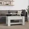 Image de vidaXL Table basse gris béton 101x49x52 cm bois d'ingénierie