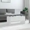 Image de vidaXL Table basse Blanc 102x50,5x46,5 cm Bois d'ingénierie