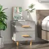 Image de vidaXL Table de chevet Gris béton 40x35x47,5 cm
