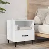 Image de vidaXL Table de chevet Blanc Bois d'ingénierie