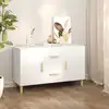 Image de vidaXL Buffet blanc 100x36x60 cm bois d'ingénierie