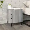 Image de vidaXL Table de chevet Sonoma gris Bois d'ingénierie