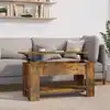 Image de vidaXL Table basse Chêne fumé 101x49x52 cm Bois d'ingénierie