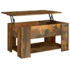 Image de Table basse Chêne fumé 79x49x41 cm Bois d ingénierie