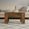 Image de vidaXL Table basse Chêne fumé 79x49x41 cm Bois d'ingénierie
