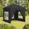 Image de vidaXL Tente de réception pliable avec parois Anthracite 2x2 m