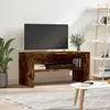 Image de vidaXL Meuble TV chêne fumé 80x40x40 cm bois d'ingénierie