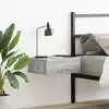 Image de vidaXL Table de chevet flottante Sonoma gris 40x30x15 cm