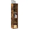 Image de vidaXL Armoires à CD 2 pcs Chêne fumé 21x16x93,5 cm Bois d'ingénierie
