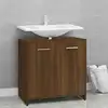 Image de vidaXL Armoire de bain Chêne marron 60x33x60 cm Bois d'ingénierie