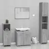 Image de vidaXL Meubles de salle de bain Sonoma gris Bois d'ingénierie