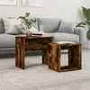 Image de vidaXL Tables basses gigognes 2 pcs chêne fumé bois d'ingénierie