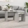Image de vidaXL Tables basses gigognes 2 pcs sonoma gris bois d'ingénierie