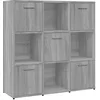 Image de Bibliothèque Sonoma gris 90x30x90 cm Bois d ingénierie